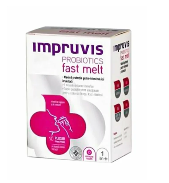 Probiotice Fast Melt, 10 Plicuri, Impruvis