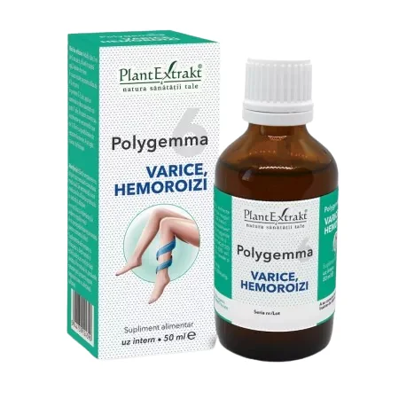 Polygemma 6 Varice Si Hemoroizi, 50 ml, PlantExtrakt