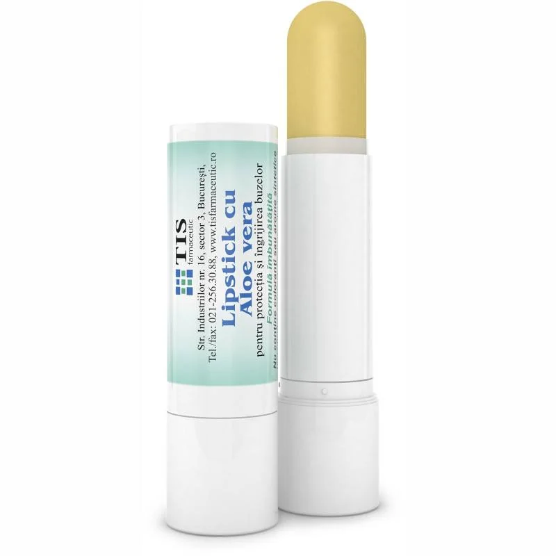 Lipstick Cu Aloe Vera, 4G, Tis Farmaceutic