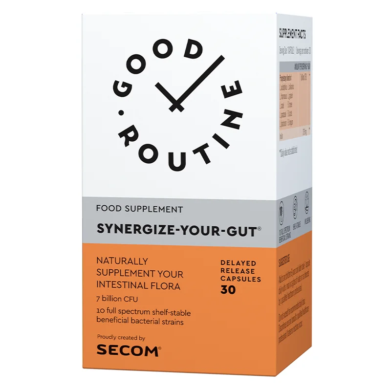 Synergize Your Gut Good Routine, 30 Capsule, Secom