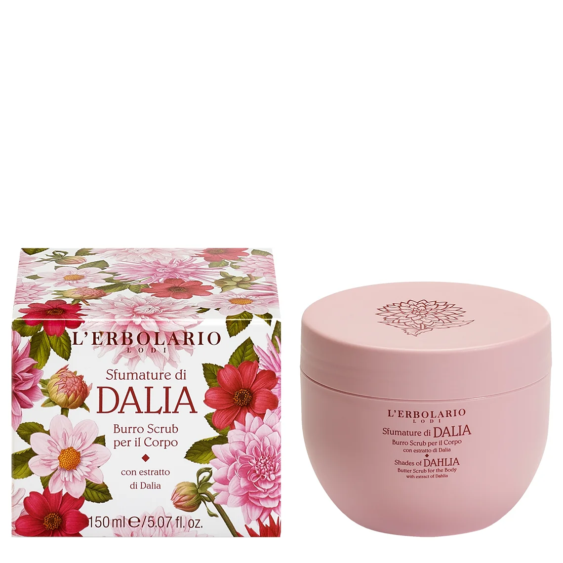 L'Erbolario Unt Exfoliant Pentru Corp Shades Of Dahlia, 150ml