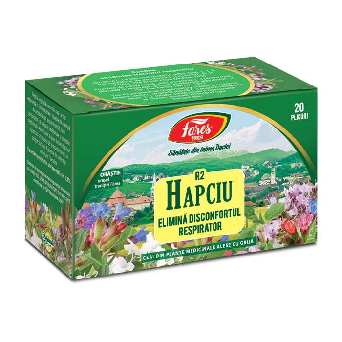 Ceai Hapciu Disconfort Respirator, 20 Plicuri, Fares