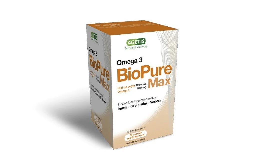 Biopure Max Omega3 1250mg, 30 Capsule, Agetis