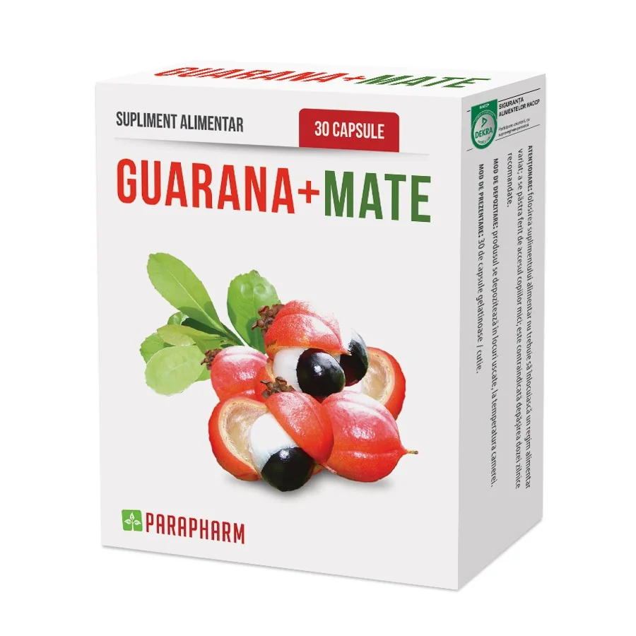 Guarana + Mate, 30 Capsule, Parapharm