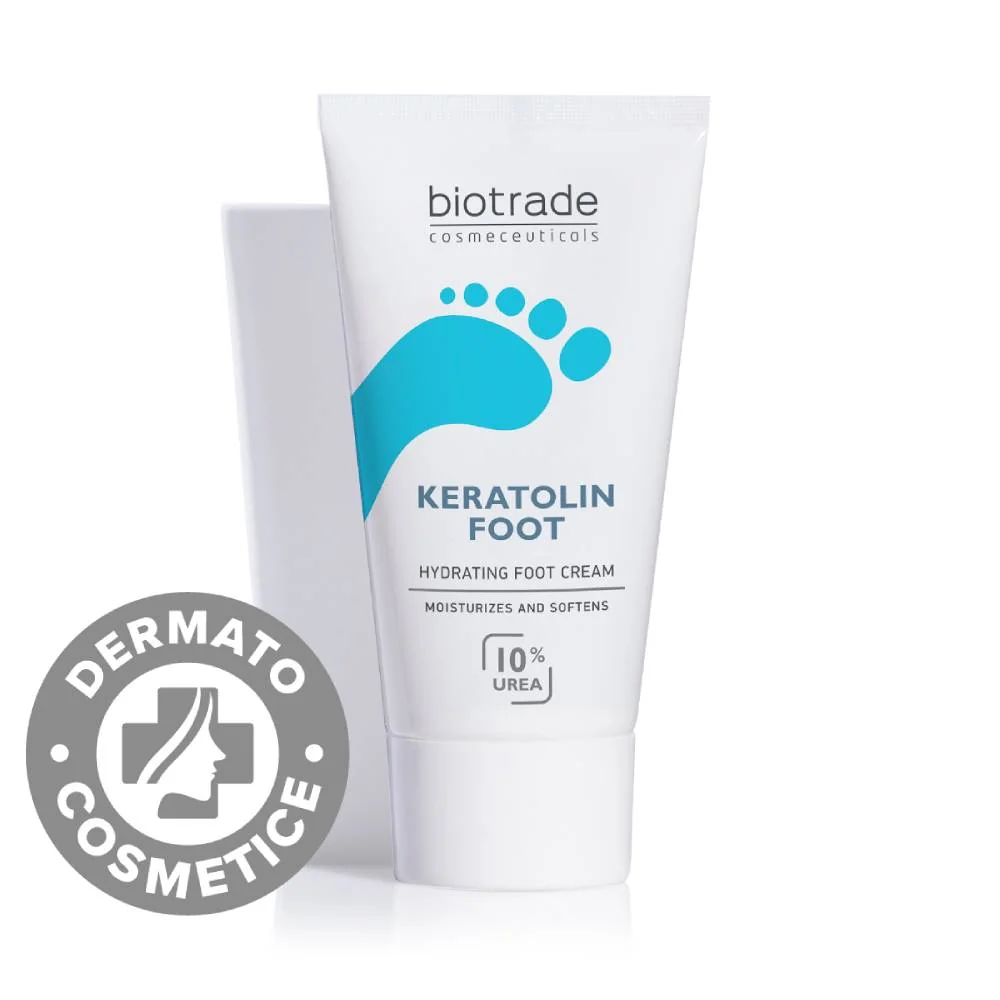 Crema Hidratanta Pentru Picioare Cu 10% Uree Keratolin Foot, 50ml, Biotrade