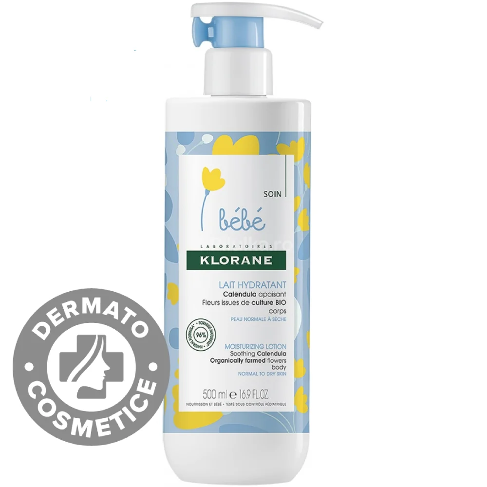 Lapte Hidratant De Masaj Pentru Copii, 500 ml, Klorane