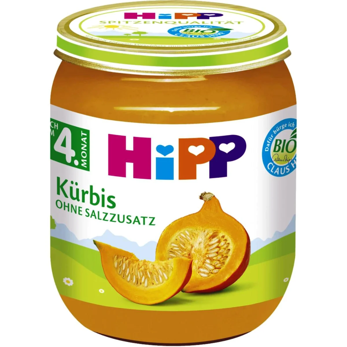 Piure Primul Dovleac Al Copilului Bio, 125g, HiPP