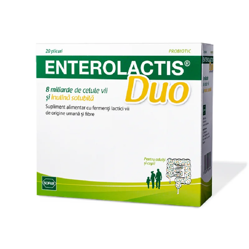 Enterolactis Duo, 20 Plicuri, Sofar