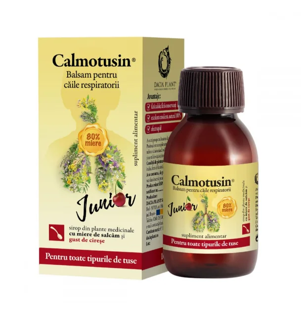 Calmotusin Junior Cu Gust De Cirese, 100ml, Dacia Plant