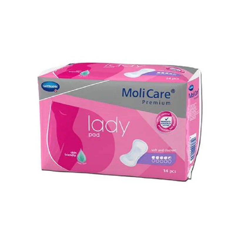 Molicare Premium Lady Tampoane Absorbante Pentru Incontinenta Urinara Usoara 4-5 Picaturi, 14 Bucati, Hartmann