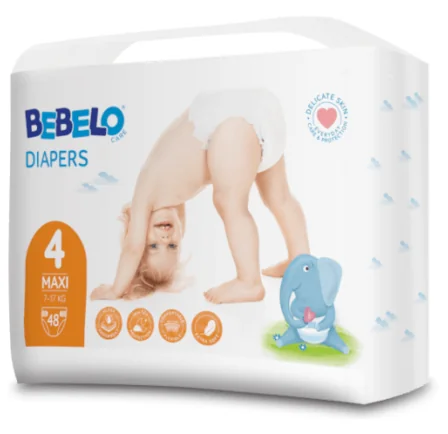 Bebelo Scutece Maxi Numarul 4, 48 Bucati