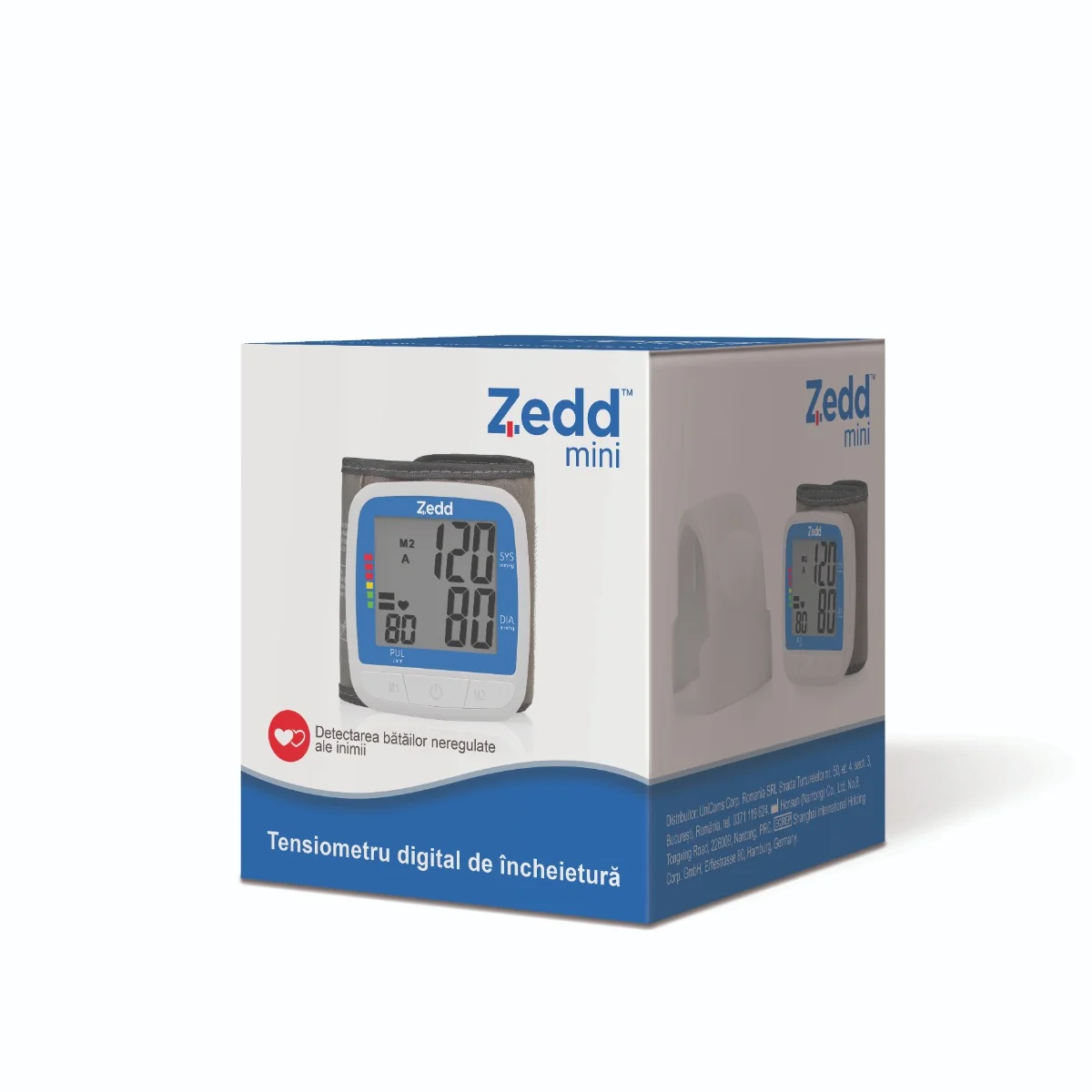 Tensiometru Digital Pentru Incheietura Mini, 1 Bucata, Zedd