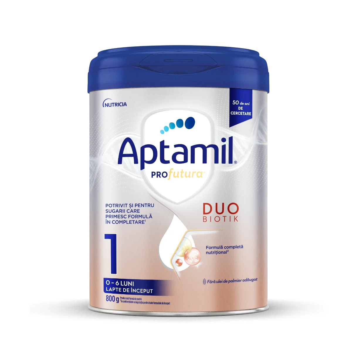 Lapte De Inceput 0-6 Luni PRO Futura DUO-BIOTIK 1, 800g, Aptamil
