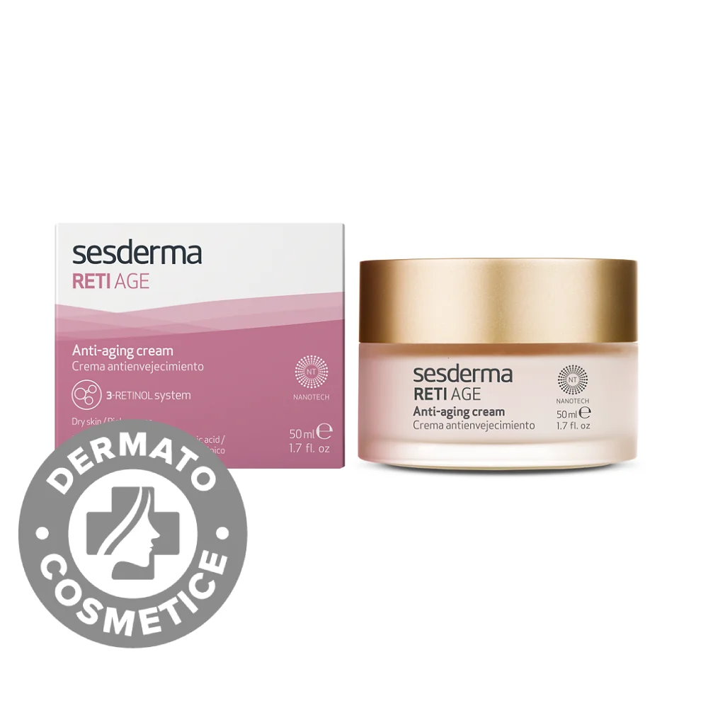 Crema Cu Efect Anti-Imbatranire Pentru Ten Uscat Reti Age, 50ml, Sesderma
