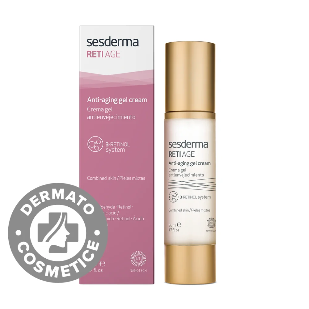Crema-Gel Cu Efect Anti-Imbatranire Pentru Ten Mixt Reti Age, 50ml, Sesderma