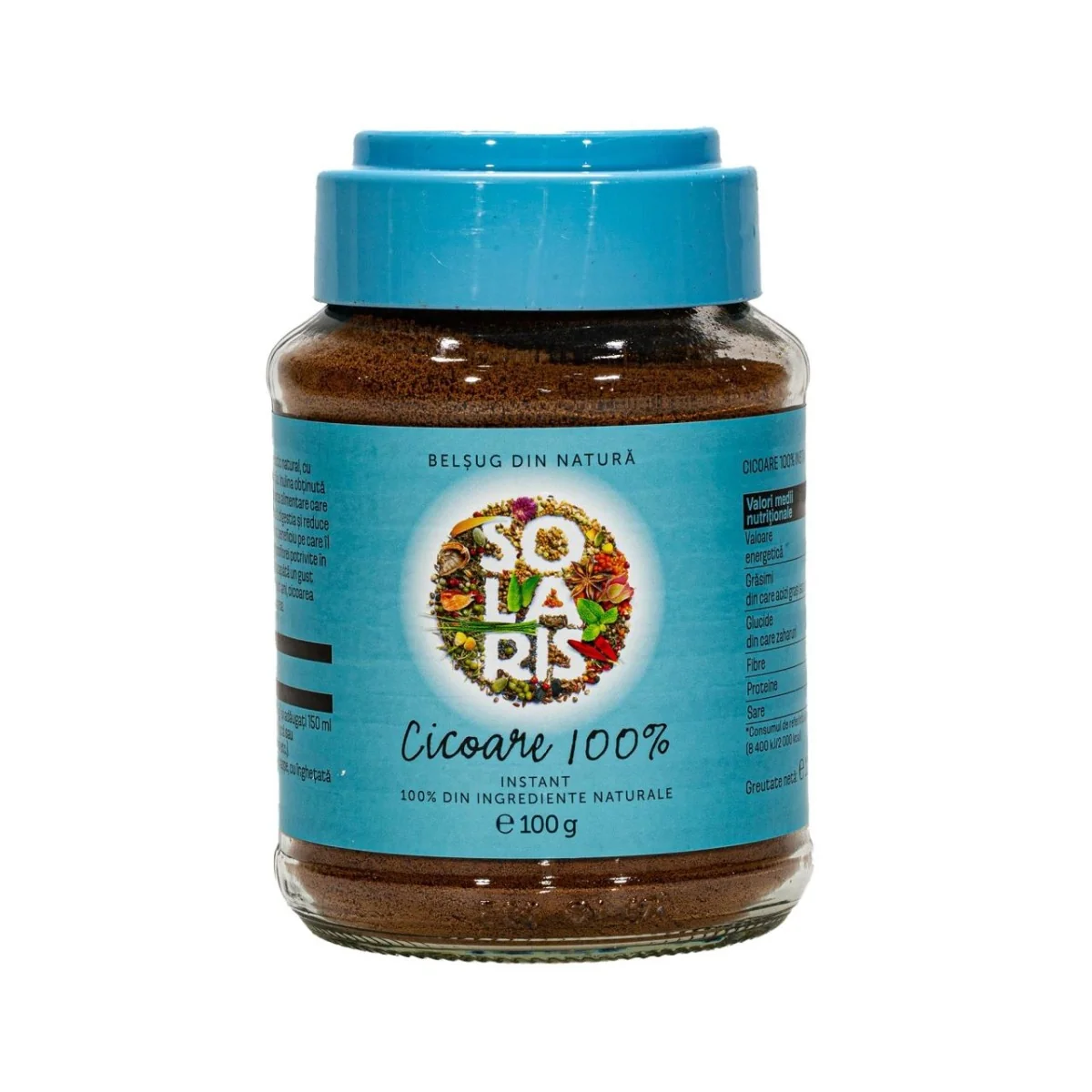 Cicoare 100% Instant La Borcan, 100g, Solaris