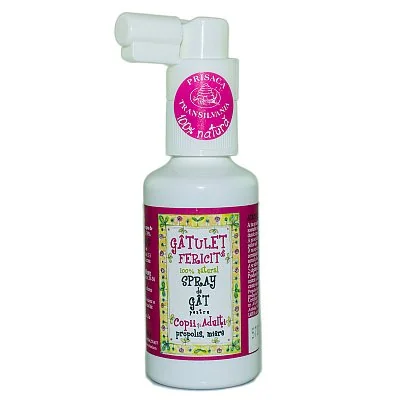 Spray De Gat Pentru Copii Si Adulti Gatulet Fericit, 20ml, Prisaca Transilvania