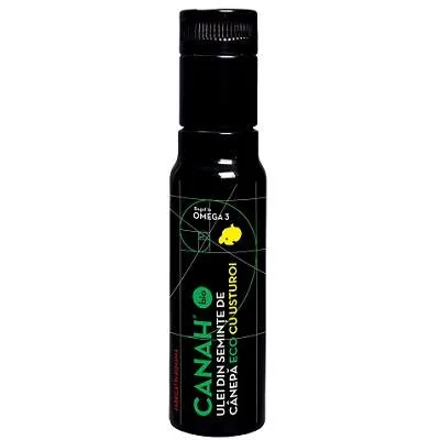 Ulei Eco Din Seminte De Canepa Cu Usturoi, 100 ml, Canah