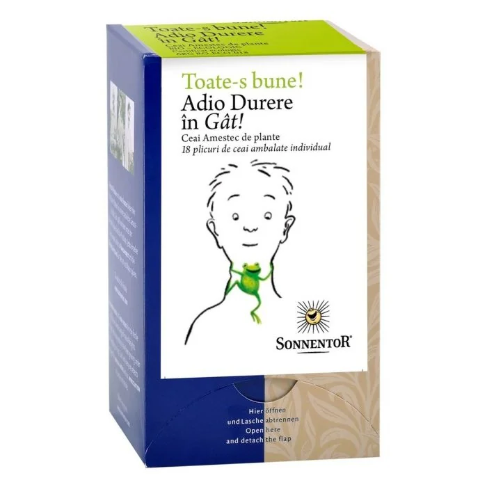 Ceai Bio Toate-s Bune-Adio Durere In Gat!, 18 Plicuri, Sonnentor