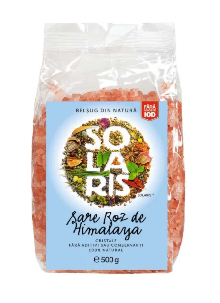 Sare Roz De Himalaya Cristale, 500g, Solaris