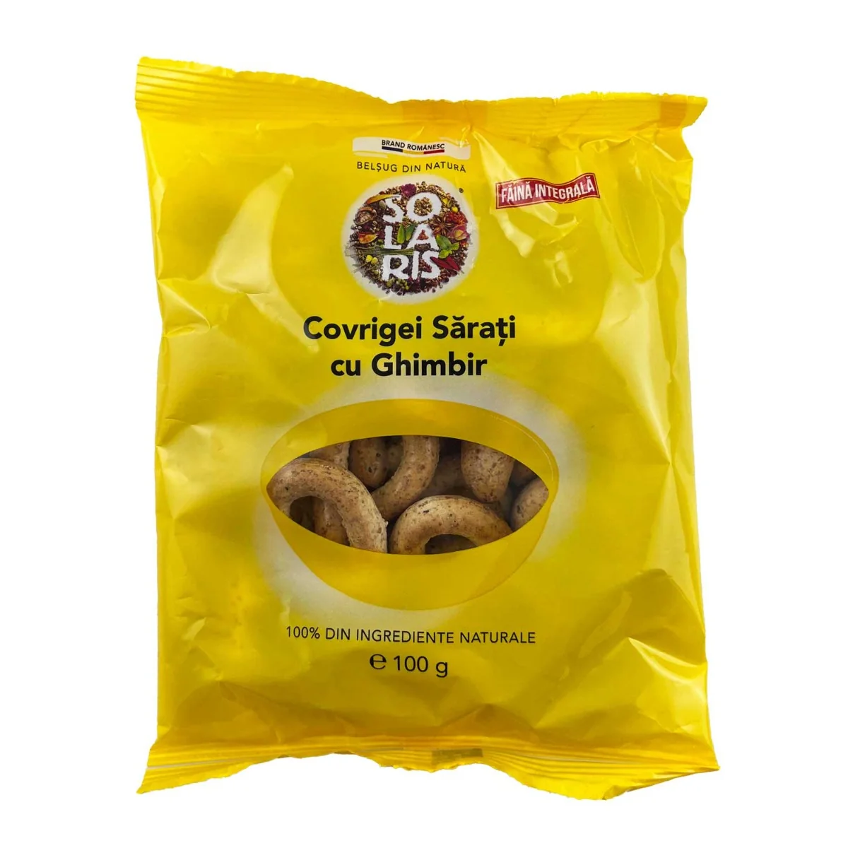 Covrigei Sarati Cu Ghimbir, 100g, Solaris