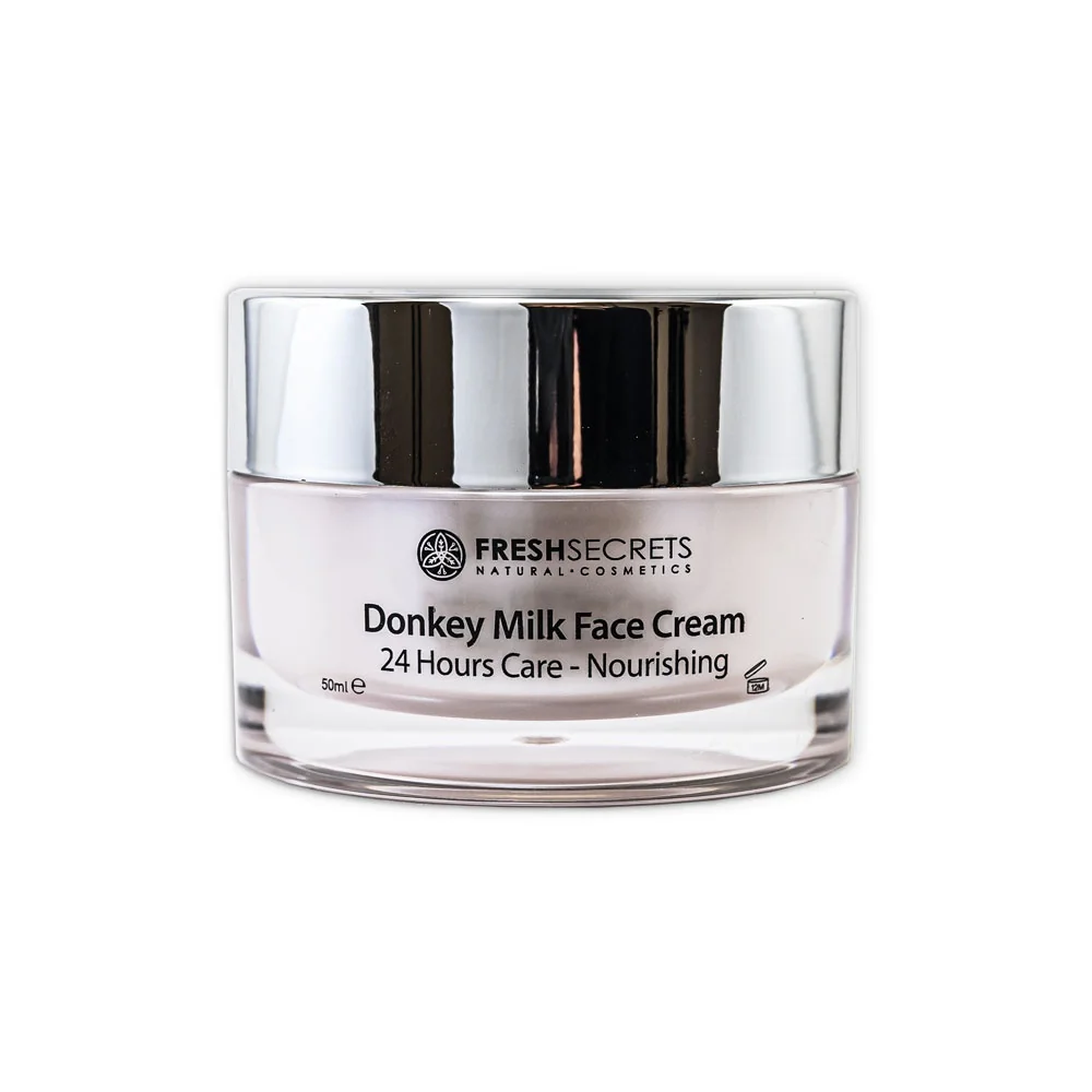 Crema de fata hranitoare 24h cu lapte de magarita, 50ml, Fresh Secrets