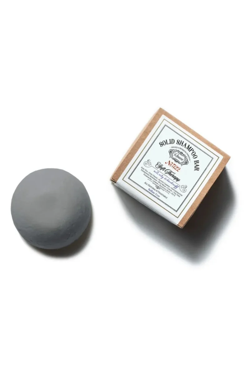 Sampon solid pentru par gras si matreata Soft Therapy, 90g, Rosece