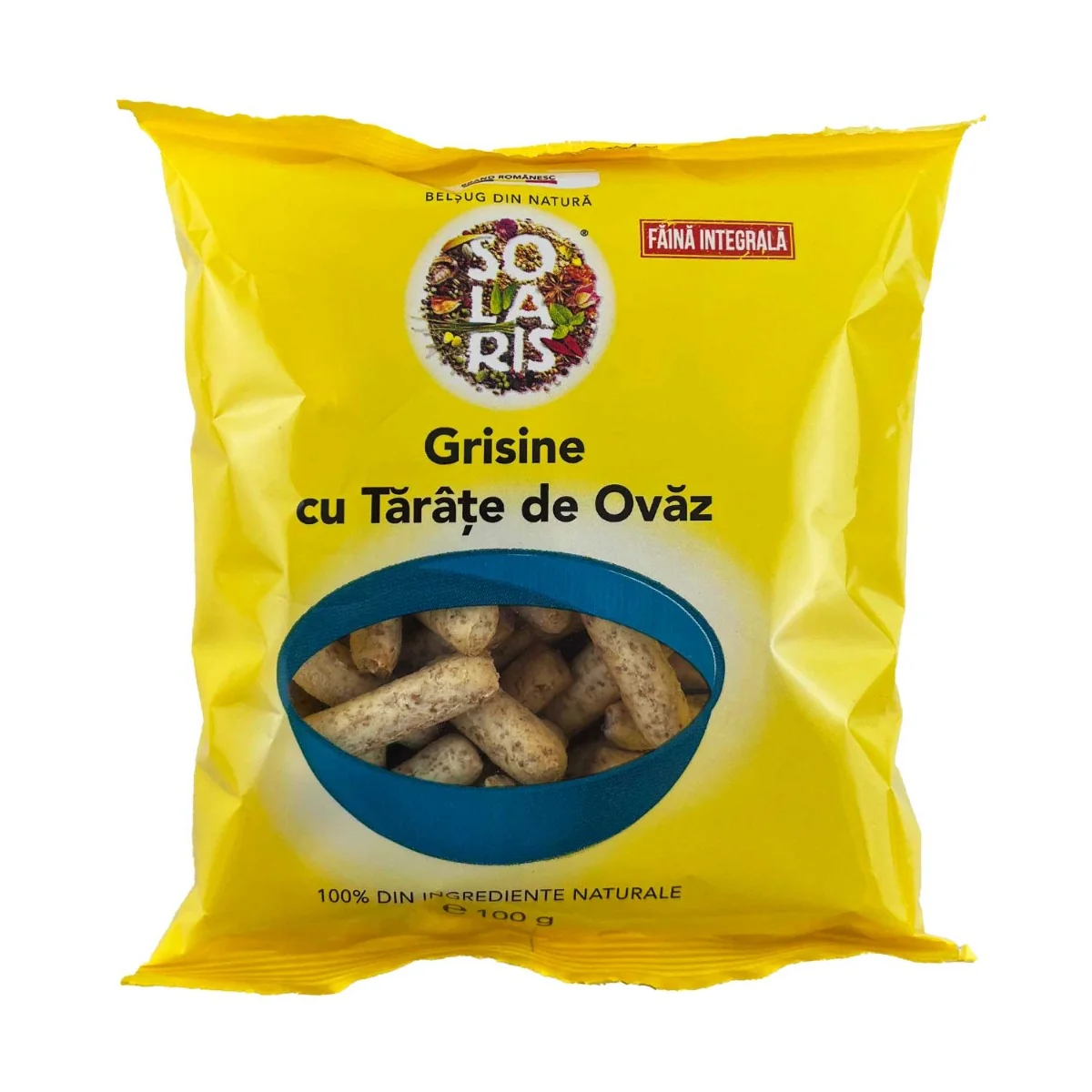 Grisine Cu Tarate De Ovaz, 100g, Solaris