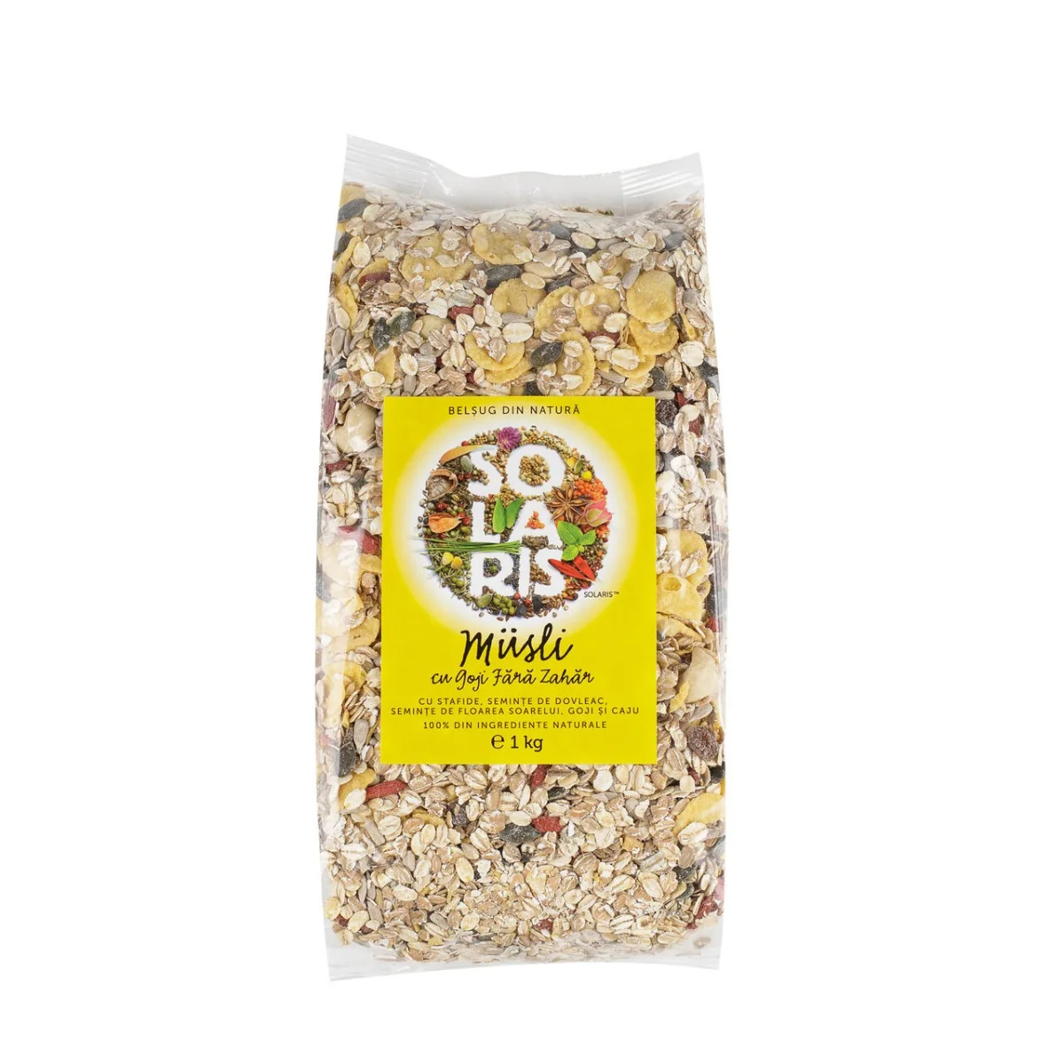 Musli Cu Goji Fara Zahar, 1 Kg, Solaris