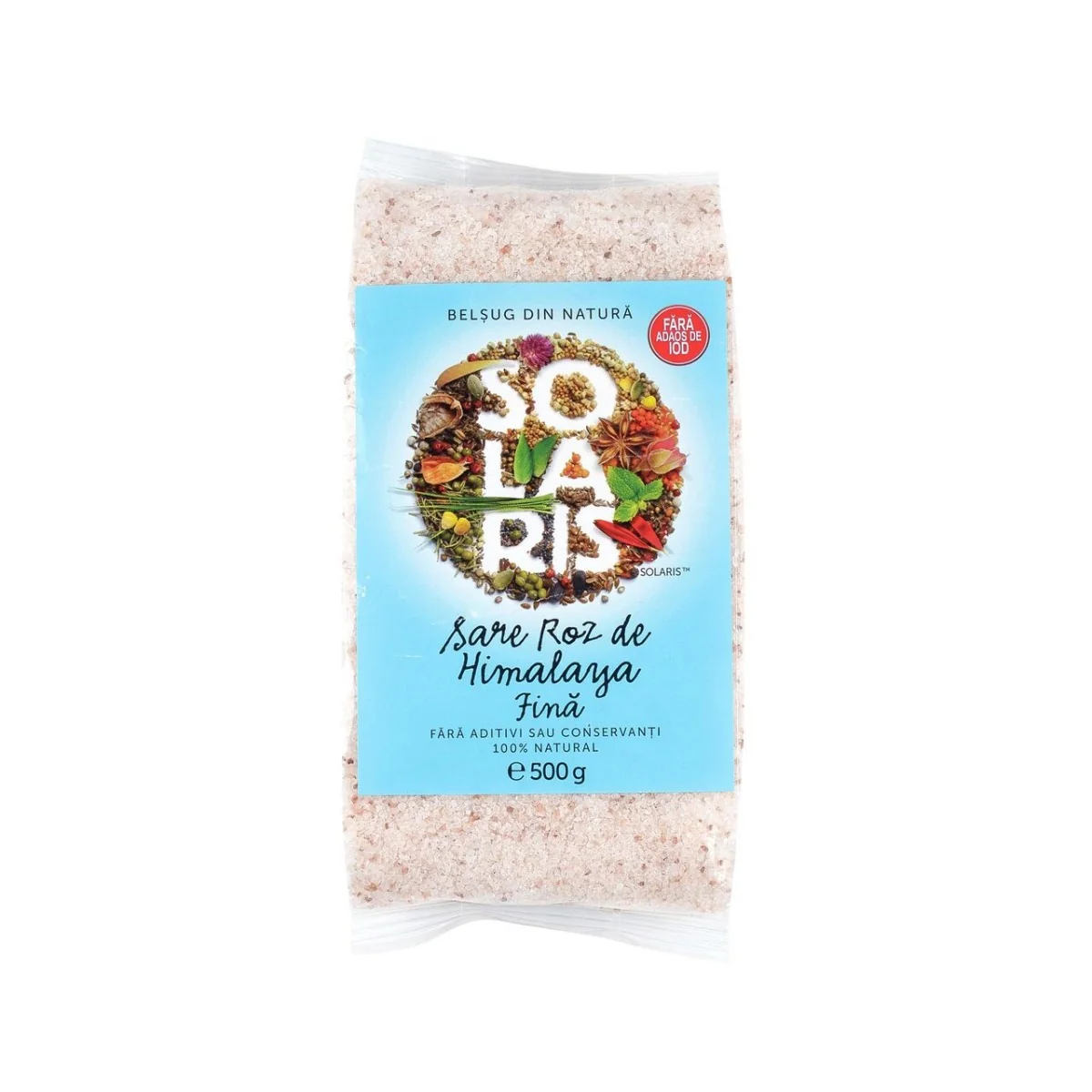 Sare Roz De Himalaya Fina, 500g, Solaris