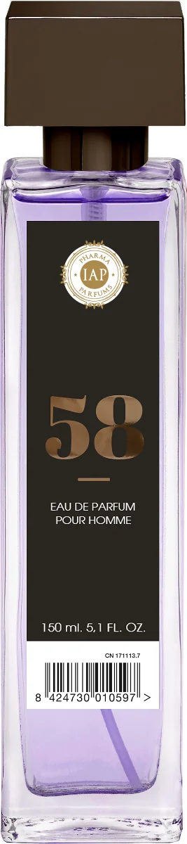 Apa de parfum pentru barbati Nr. 58, 150ml, IAP Pharma
