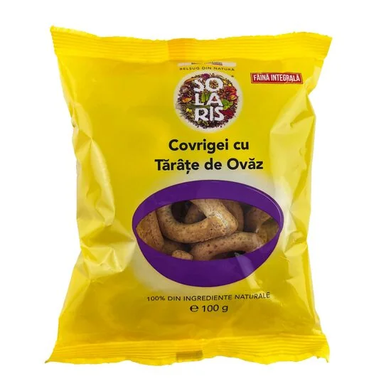 Covrigei Din Faina Integrala Si Tarate De Ovaz, 100g, Solaris