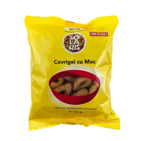 Covrigei Din Făină Integrală Cu Mac, 100G, Solaris