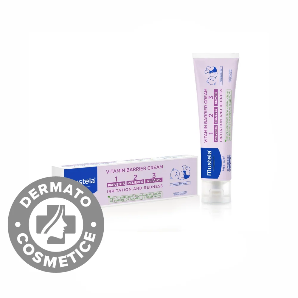 Crema-Balsam Pentru Schimbatul Scutecului Vitamin Barrier 123, 50Ml, Mustela