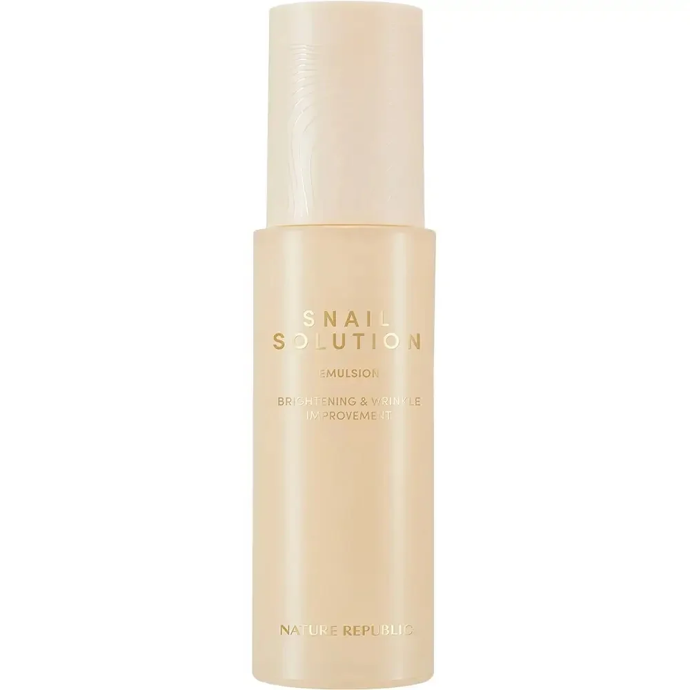 Emulsie pentru fata cu secretie de melc Snail Solution, 120ml, Nature Republic