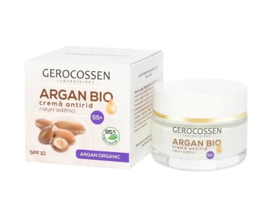 Crema Antirid Argan Bio 55+, 50ml, Gerocossen