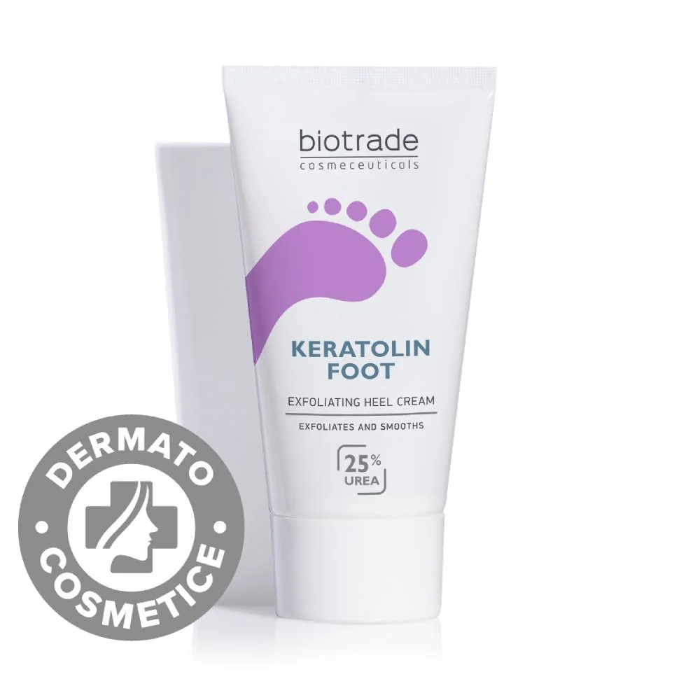 Crema Hidratanta Pentru Picioare Cu 25% Uree Keratolin Foot, 50ml, Biotrade