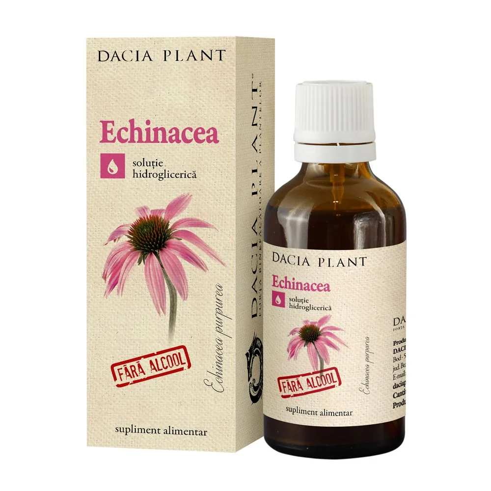 Tinctura De Echinacea Fara Alcool, 50ml, Dacia Plant