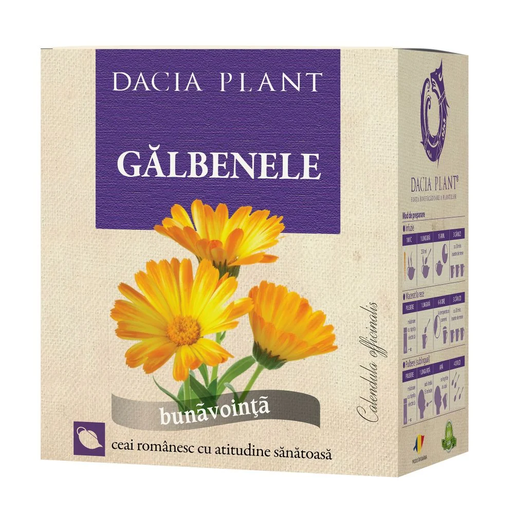 Ceai De Galbenele, 50g, Dacia Plant