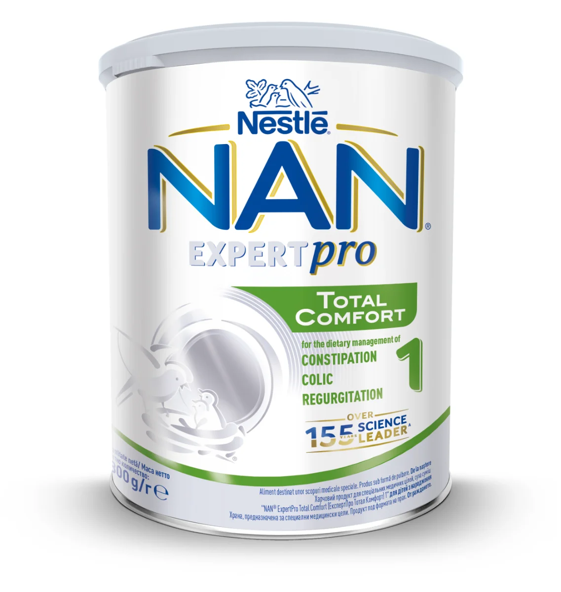 Aliment destinat unor scopuri medicale speciale de la nastere NAN Comfort 1, 800g, Nestle