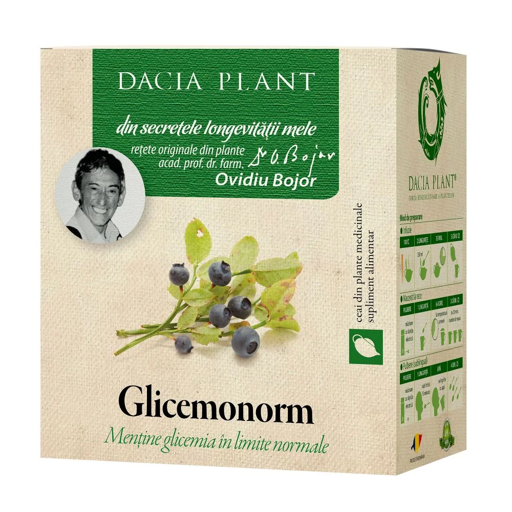 Glicemonorm Ceai, 50g, Dacia Plant