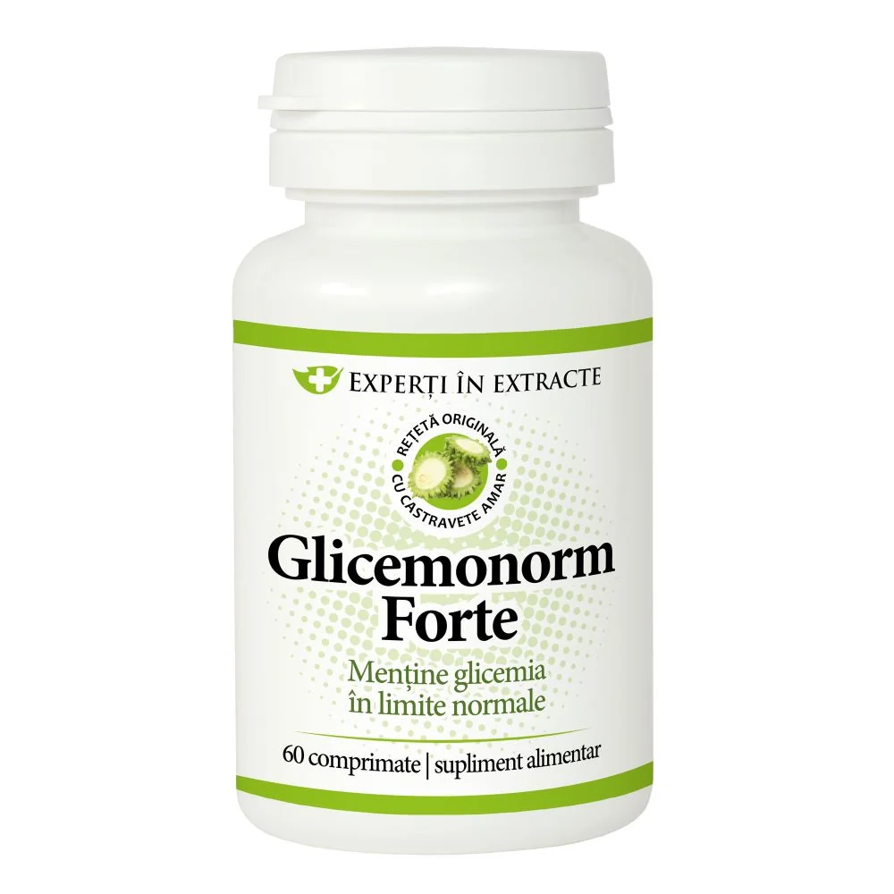 Glicomonorm Forte, 60 Comprimate, Dacia Plant