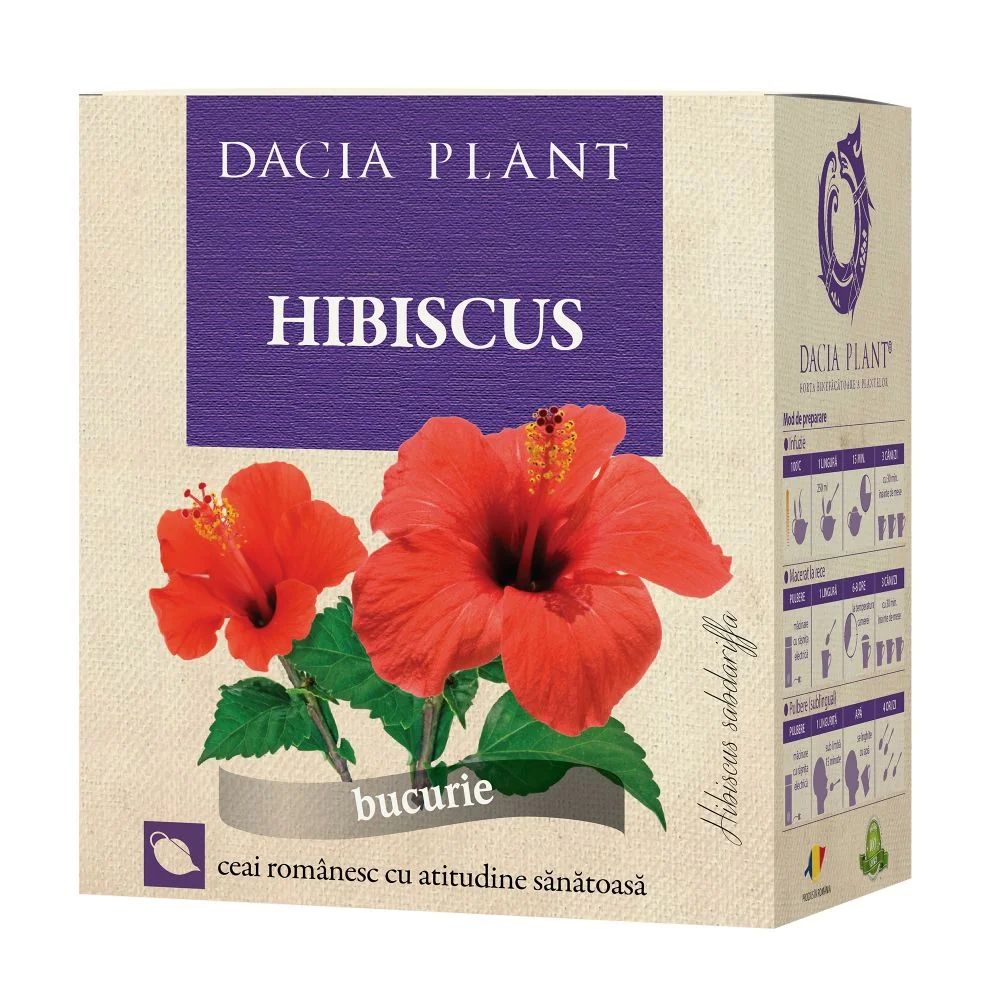 Ceai De Hibiscus, 50 g, Dacia Plant