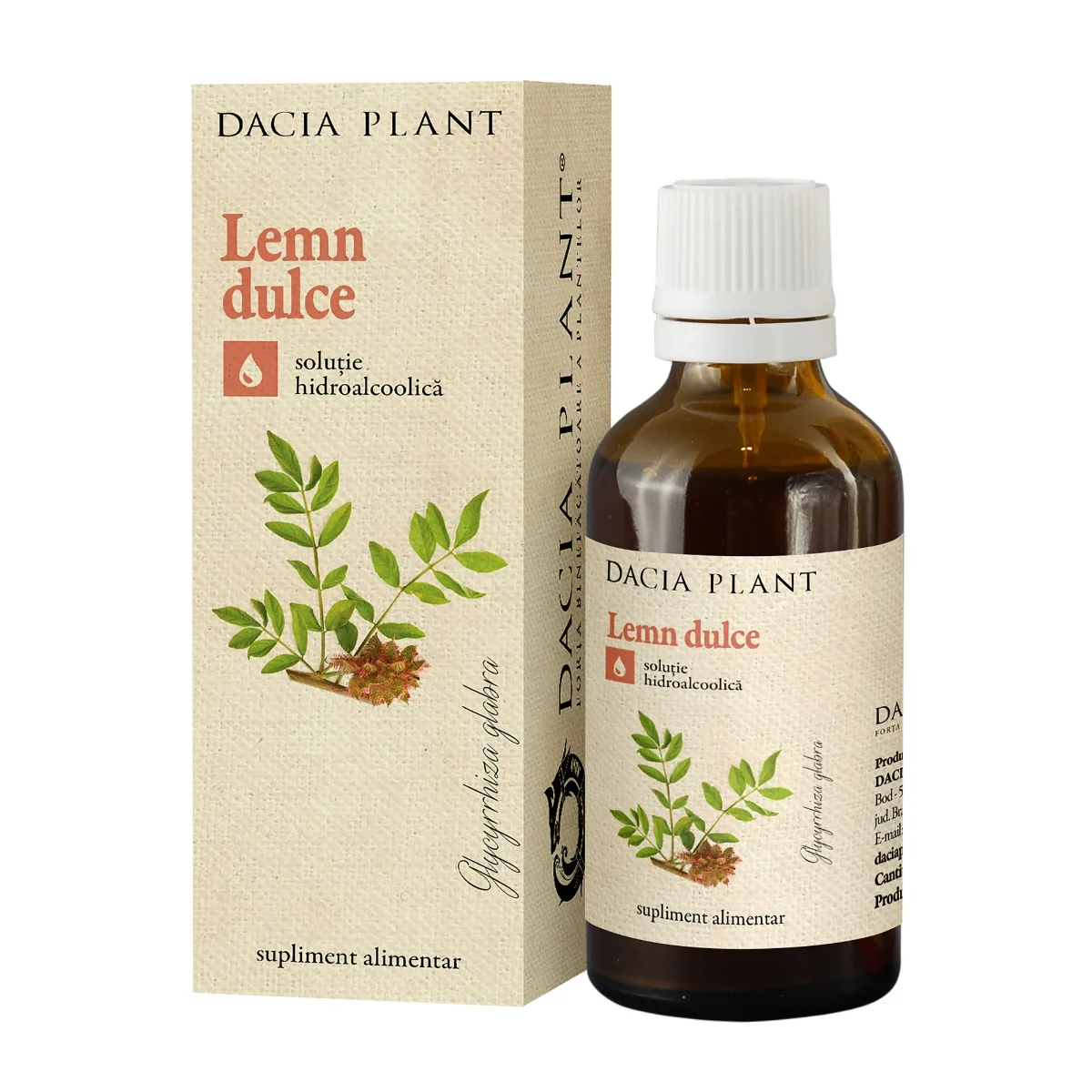 Tinctura De Lemn Dulce, 50ml, Dacia Plant