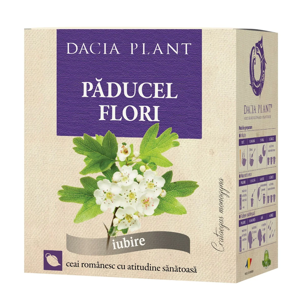 Ceai De Păducel Flori, 50g, Dacia Plant