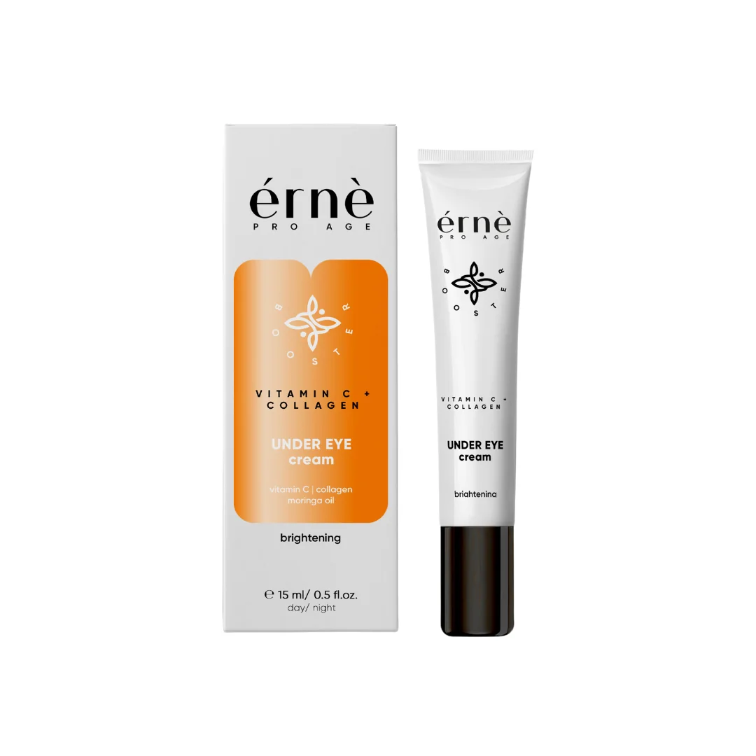 Crema iluminatoare pentru ochi cu Vitamina C si Colagen, 15ml, Erne
