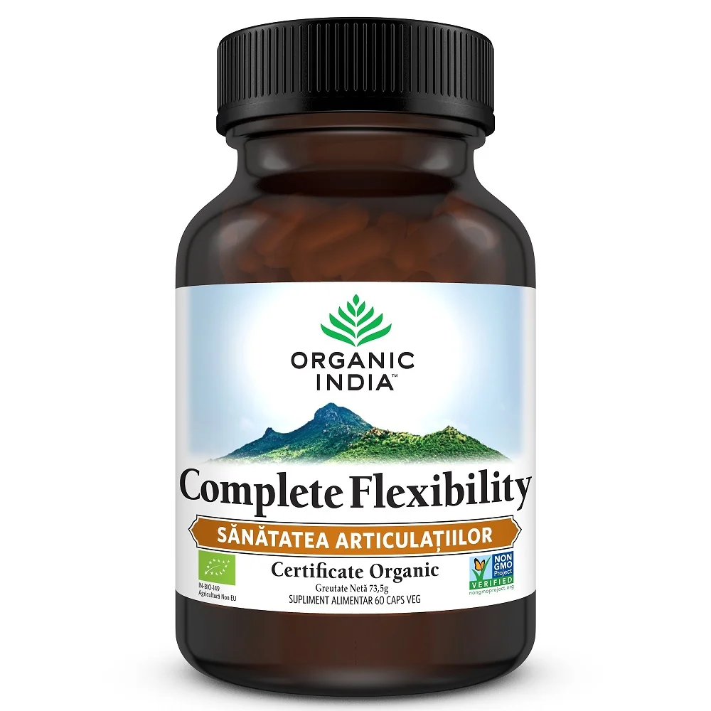 Complete Flexibility Sanatatea Articulatiilor, 60 Capsule, Organic India