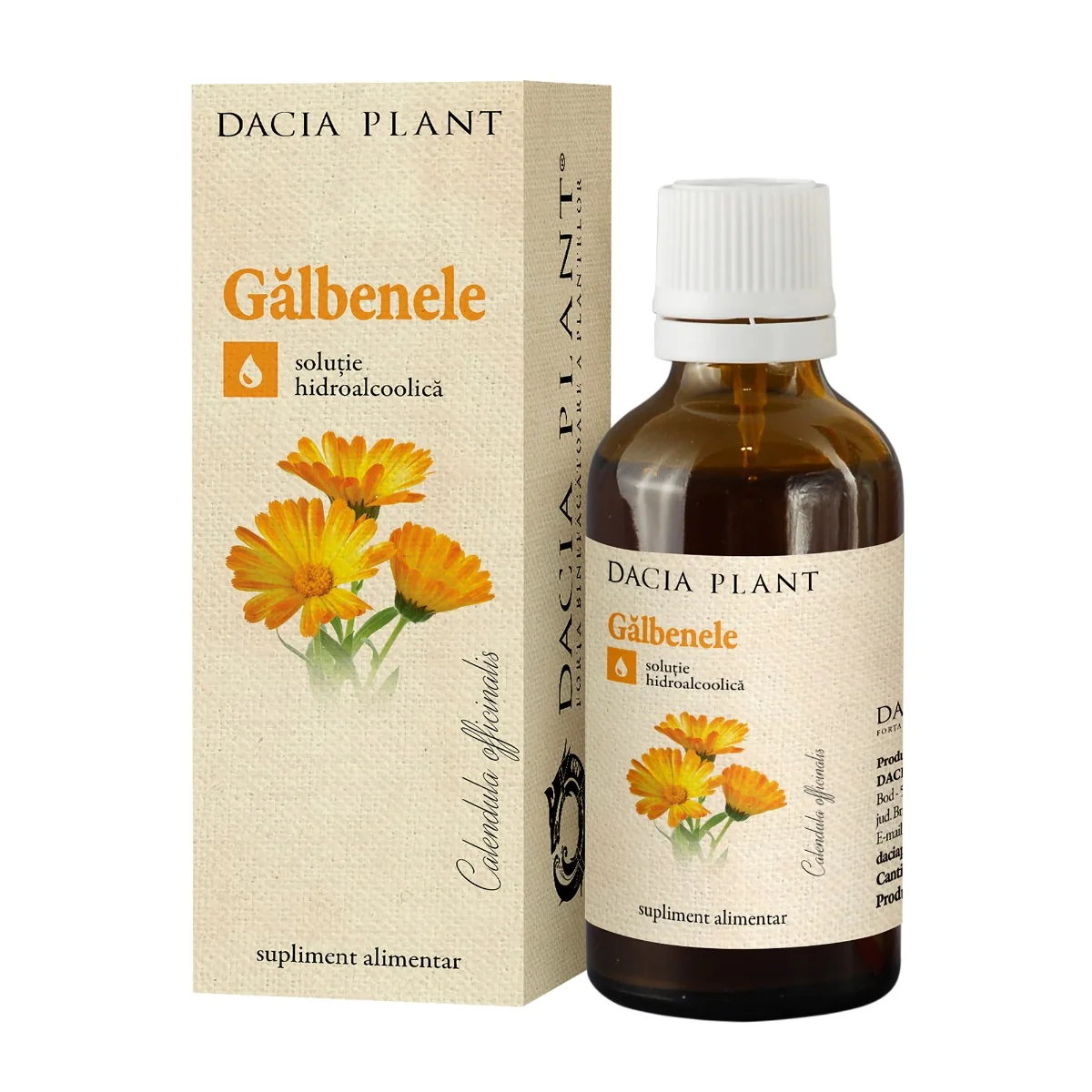 Tinctura De Galbenele, 50 ml, Dacia Plant