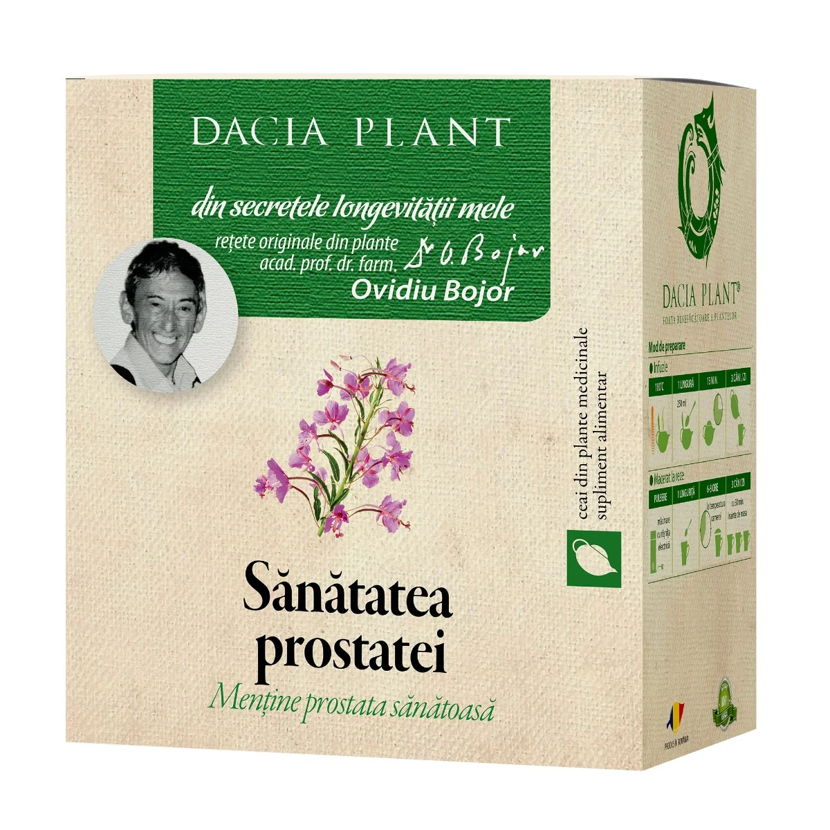 Ceai Sanatatea Prostatei, 50g, Dacia Plant