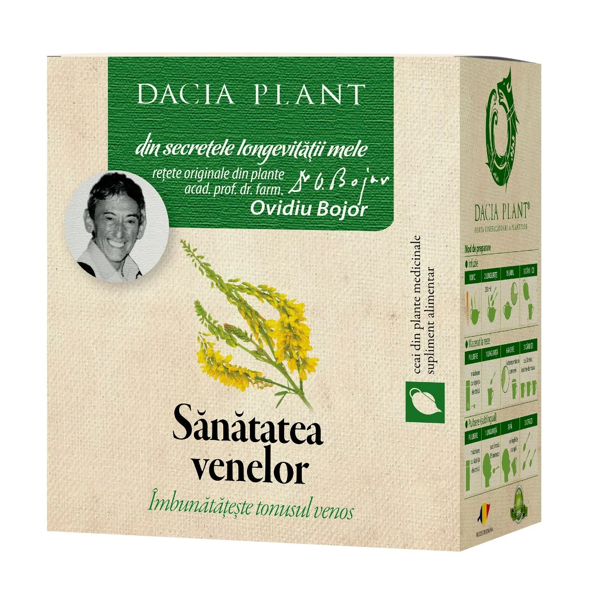 Ceai Sanatatea Venelor, 50g, Dacia Plant